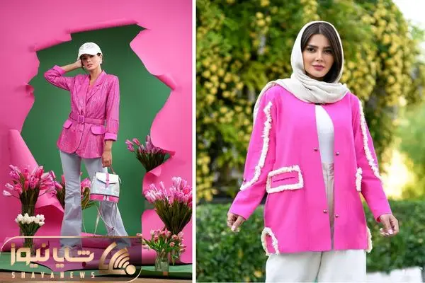 مانتو صورتی