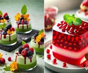 ایده های تزیین ژله برا مهمونی های لاکچری؛ به مهمونا اخطار بده که فکشون قراره بیفته