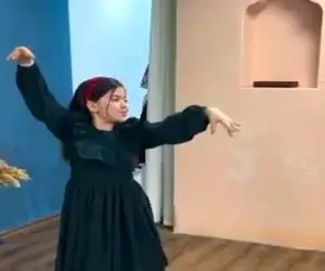 آواز محلی؛ رقص اصیل و ترکی دختر با اصالت و زیبای آذری با لباس پرنسسی که دل همرو میبره