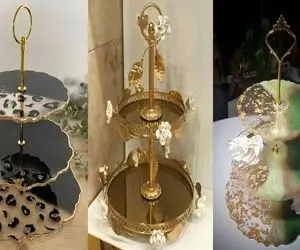 جدیدترین ظروف شیرینی خوری شب یلدا / دیزاین میز شب چله رو با اینا رویایی کن خاص و شیکن