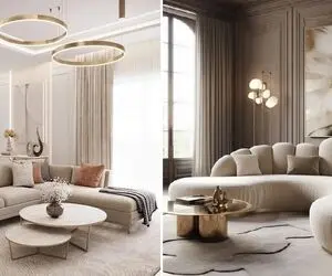 چیدمان مبل ال ترکیب هوشمندانه‌ راحتی و زیبایی در دکوراسیون؛ انواع سبک مستطیل و پفکی