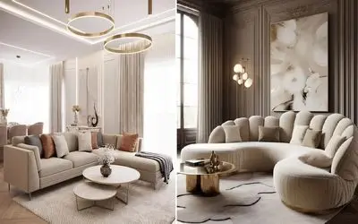 چیدمان مبل ال ترکیب هوشمندانه‌ راحتی و زیبایی در دکوراسیون؛ انواع سبک مستطیل و پفکی