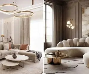 چیدمان مبل ال ترکیب هوشمندانه‌ راحتی و زیبایی در دکوراسیون؛ انواع سبک مستطیل و پفکی