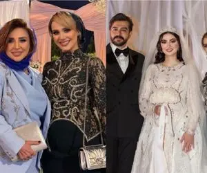 دنیای بازیگران؛ شیک پوشی هنرمندان تو عروسی مریم مومن/ هر کدوم یه پا عروسن