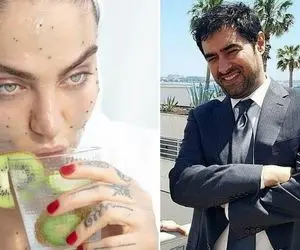 وقتی همسر کوچول موچولِ شهاب حسینی وسط بازه؛ با این چیتان پیتان چه روبندی زده دُخیمون!