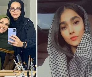 عکس آدرینا صادقی با گریم متفاوت در سریال احضار! 