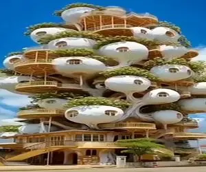 معماری خلاقانه؛ پدربزرگه خونه کپسولی ساخته از نوه تا نتیجه همه رو جمع کرده پیش هم