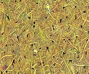 بازی فکری؛ اگر جزو ۱٪ افراد فوق‌العاده تیزبین هستی پس سوزن رو تو انبار کاه پیدا کن