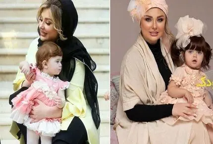 سلفی نیوشا ضیغمی و دختر نازدارش در ماشین خارجیشان؛ لنا بزرگ شده با مامانش مو نمیزنه