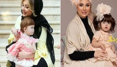 سلفی نیوشا ضیغمی و دختر نازدارش در ماشین خارجیشان؛ لنا بزرگ شده با مامانش مو نمیزنه