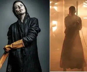 عکس بدون حجاب لیلا حاتمی در قات و وحشی!