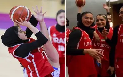 ویدیو خبرساز دختران بسکتبال ایران؛ خوشحالی زنانه ای که حذف شد