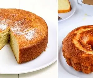 طرز تهیه کیک ساده بدون فر / بافت و طعم عالی و پف زیاد این کیک حرف نداره