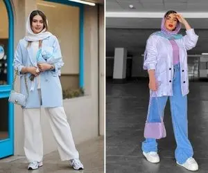 بسه دیگه هی تنگ پوشیدن! یکم شلوار بَگ بپوش خیلی خوشگل و راحته؛ مانتوهای سِتشم اینان