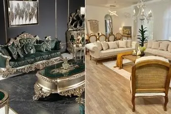 تفاوت مبل سلطنتی و فرانسوی چیست؛ پایه های ظریف و پرکار، فرق بین نشیمن ها و قیمت ها