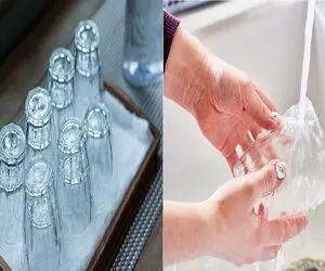 ترفندای آسان با مواد دم دستی برای از بین بردن زردی لیوان/ تو سه سوت استکان رو براق کن