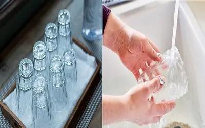ترفندای آسان با مواد دم دستی برای از بین بردن زردی لیوان/ تو سه سوت استکان رو براق کن
