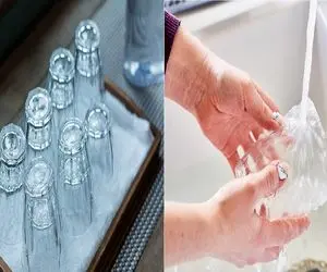 ترفندای آسان با مواد دم دستی برای از بین بردن زردی لیوان/ تو سه سوت استکان رو براق کن