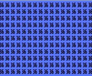 بازی فکری؛ فقط 2 درصد آدما از 100 نفر تونستن تو 7 ثانیه عدد 39 رو بین 36 ها پیدا کنن