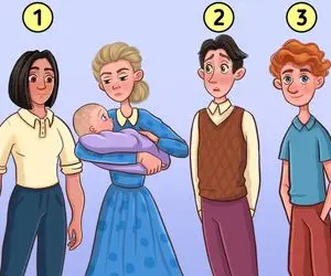 هوش تصویری؛ اگه باهوشا باید پیشت درس پس بِدن بگو کدوم از این 3 نفر صاحب بچه کوچولو هست؟