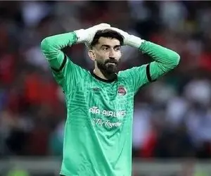 ناراحتی شدید علیرضا بیرانوند از کلین‌شیت از دست رفته مقابل پرسپولیس+ ویدیو