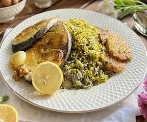 آشپزی حرفه ای؛ طرز تهیه سبزی پلو با ماهی با این ادویه ها بوی بد ماهی رو بگیر