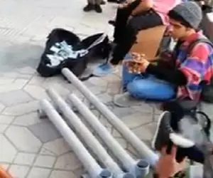 آواز بهشتی؛ چارتا دوره گرد خیابونی با لوله پلیکا و کفی کفش آهنگ زدن ملت کیفشون کوک شد