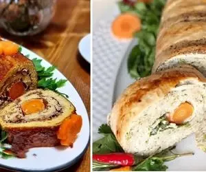 طرز تهیه رولت مرغ مجلسی / یه غذای شیک و همه چی تموم واسه مهمونی هاتون