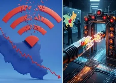 قطعی اینترنت در ایران همزمان با رفع فیلتر تلگرام در عراق؛ به اینترنت برسانید سلام