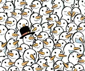 بازی فکری؛ اگه با کراما کاتبین سرکار داری خرس قطبی رو بین آدم برفیا دریاب