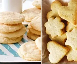 طرز تهیه بیسکوئیت شکری ساده و خوشمزه / دستور راحت + نکات پخت