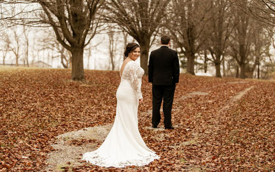 (عکس) عروسی که قدش دو برابر داماد است!