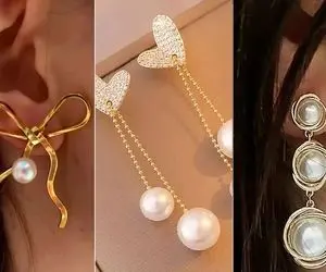 مدل گوشواره های مرواریدی به روز مختص خانوم های باسلیقه و شیک پسند در اکسسوری؛ مد لوکس