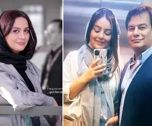 راحتی بیش از حد پیمان قاسم خانی با مارال فرجاد؛ این در آغوش آن!