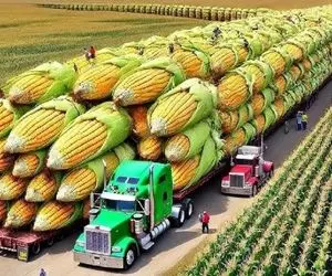 کشاورزی نوین؛ تو مزارع آمریکا 386000000 تن ذرت کاشتن فقط سیستم آبیاری ببین 