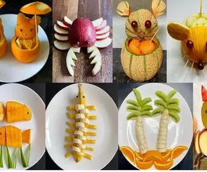 آشپزی‌های خلاقانه؛ کودکت میوه نمیخوره اینجوری بذارش جلوش ظرفشم میل میکنه