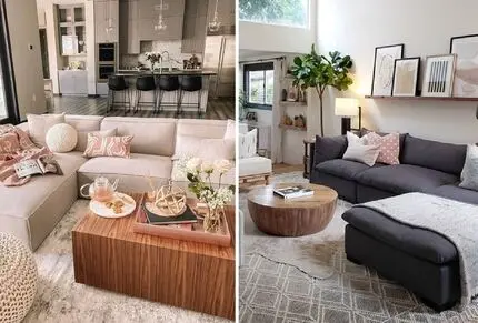 سبک چیدمان محبوب برای مبلمان ال؛ انتخاب بهترین دیوار مناسب قرارگیری مبل به هم چسبیده