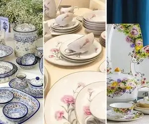 سرویس چینی عروس 2025؛ جذاب و لاکچری برای عروسایی که جهاز اعیونی و شاهانه جمع کردن