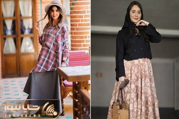 انواع استایل با دامن