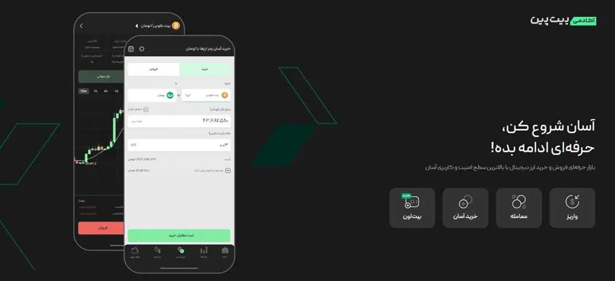 صفحه اصلی صرافی بیت پین - تصویر 1