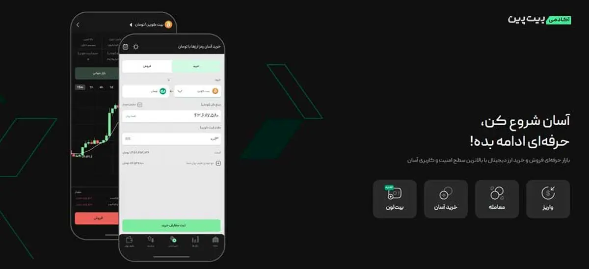 صفحه اصلی صرافی بیت پین - تصویر 1