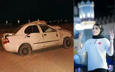 خودروی ملیکا محمدی ملی پوش فوتبال که در تصادف فوت کرد چه بود؟