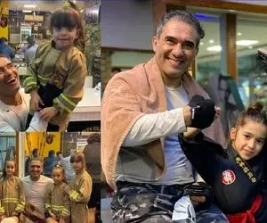 ملاقات احمد عابدزاده و دختران نینجا + عکس