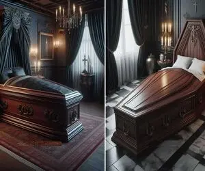 تختی برای فیلسوفان و خاص پسندها/  با تختخواب طرح تابوت اتاقی دلربا و مرموز بچینید