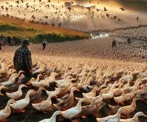 فرآوری اردک؛ مدرن و تمیز تو سیبری سرد اردک چاق میکنن و نه چندان مهربانانه کشتار میکنن