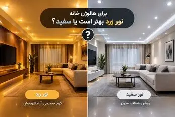 هالوژن زرد یا سفید؟ بهترین انتخاب برای نشیمن و آشپزخانه مناسب خونه های لوکس و مدرن