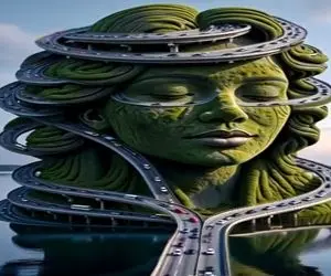 معماری خلاقانه؛ با الهام از مادر طبیعت کوهو تراشیدن دورش جاده پیچی ساختن شاهکاره