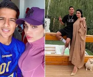 سلفی چفت تو چفتِ "ستاره معصومی" با بدل مهدی قائدی؛ چاله کاشته رو گونش یا سیاه چاله!