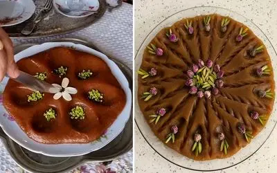 طرز تهیه حلوای دارچین جهرم / طعم خاص و عالی از یه دسر سنتی و محلی