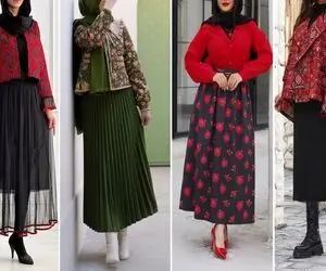 خوشگلترین دامن هایی که برای یلدا میتونید بپوشید؛ اینا یه سر و گردن از هر مدلی بالاترن